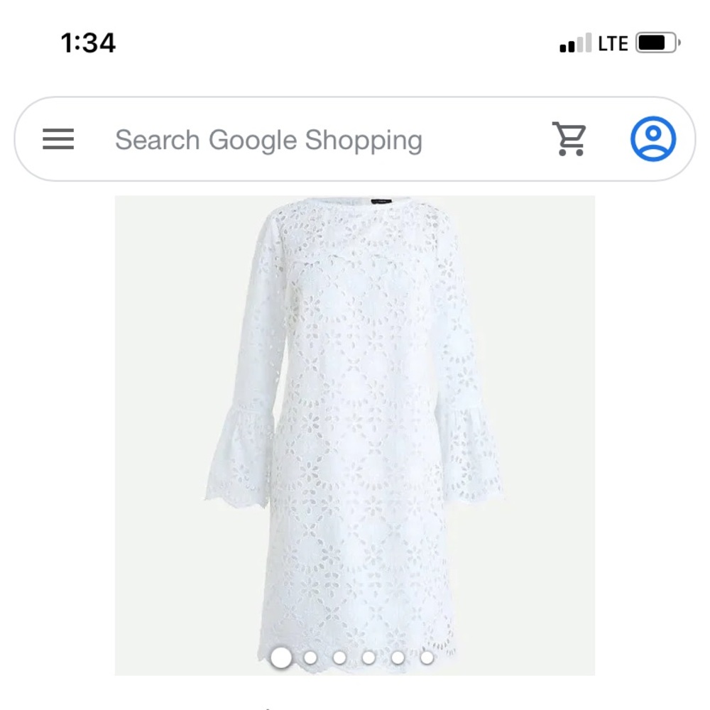 J. Crew white eyelet dress
